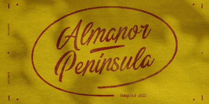 Almanor Peninsula Font Poster 1