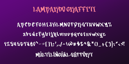 Lambardo Graffiti Font Poster 5
