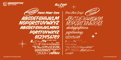 UT Pricemart Font Duo Font Poster 2