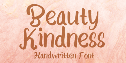 Beauty Kindness Font Poster 1