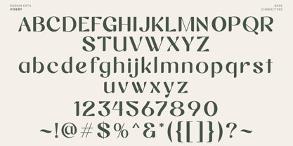 Vinery Font Poster 10