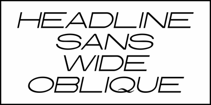 Headline Sans Wide JNL Font Poster 4