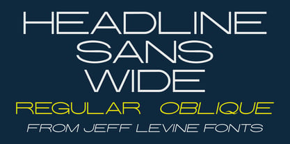 Headline Sans Wide JNL Font Poster 1