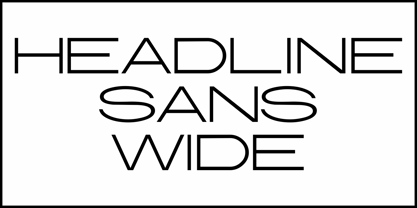 Headline Sans Wide JNL Font Poster 2