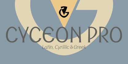 Cyceon Pro Font Poster 1