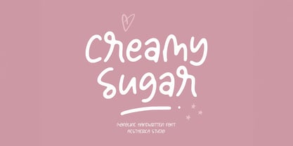 Creamy Sugar Font Poster 1