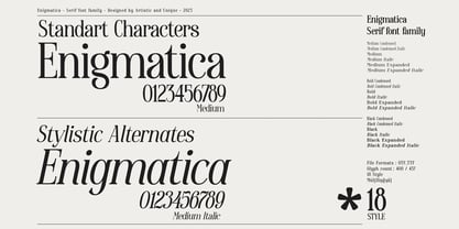 Enigmatica Font Poster 4