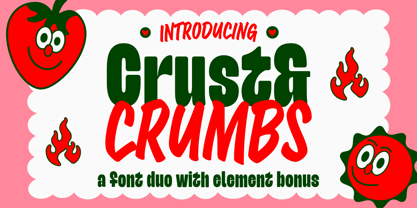 Crust and Crumbs Brush Font Poster 1