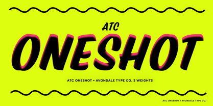 ATC Oneshot Font Poster 1