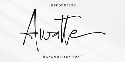 Awatte Font Poster 1