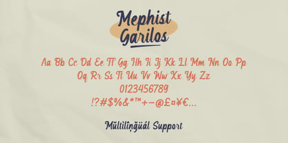 Mephist Garilos Font Poster 5