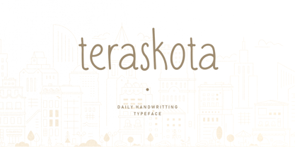 Teraskota Font Poster 1