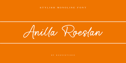 Anilla Roeslan Font Poster 1