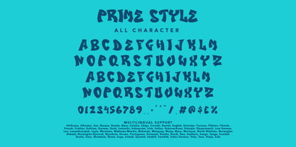 Prime Style Font Poster 7