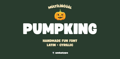 Pumpking Font Poster 1