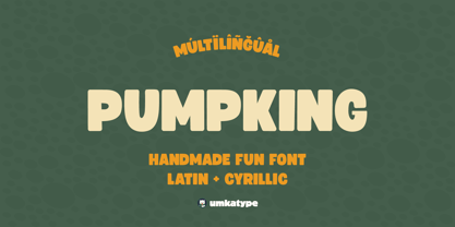 Pumpking Font Poster 15