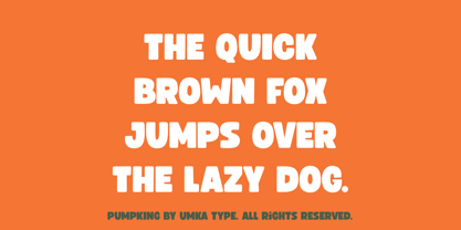 Pumpking Font Poster 4