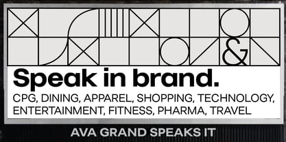 Ava Grand Font Poster 8