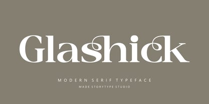 Glashick Font Poster 1