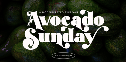 Avocado Sunday Font Poster 1
