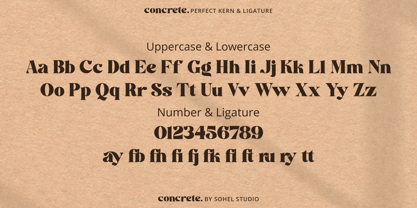 Concrete Thick Font Poster 11