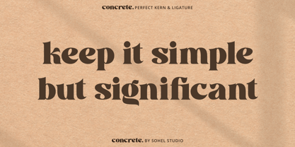 Concrete Thick Font Poster 8
