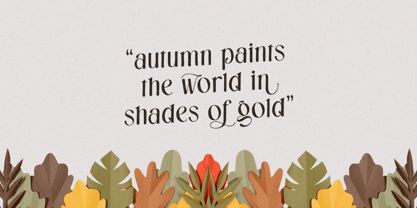 Radiance Autumn Font Poster 2