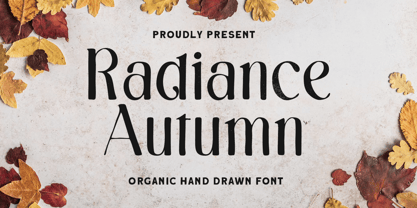 Radiance Autumn Font Poster 1