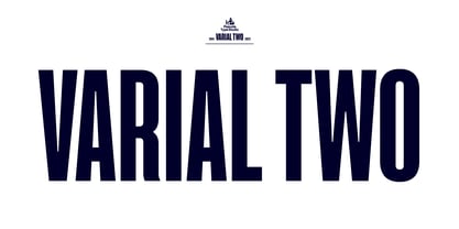 Varial Two Font Poster 1
