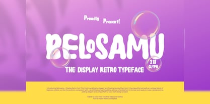 Belosamu Font Poster 1