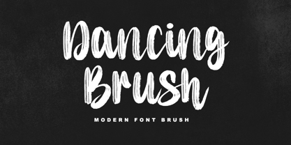Dancing Brush Font Poster 1
