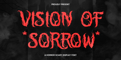 Vision Of Sorrow Font Poster 1