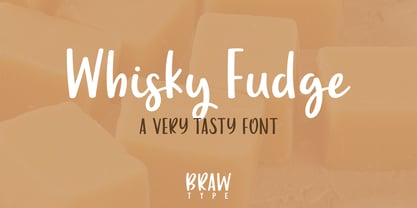 Whisky Fudge Font Poster 1