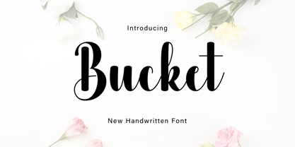 Bucket Font Poster 1