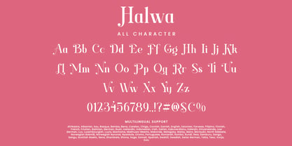 Halwa Font Poster 7