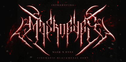Maskneyes Blackmetal Font Poster 1