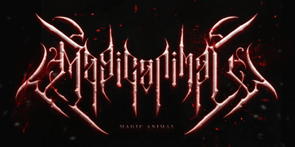 Maskneyes Blackmetal Font Poster 3