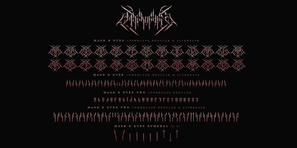 Maskneyes Blackmetal Font Poster 10
