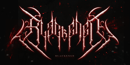 Maskneyes Blackmetal Font Poster 2