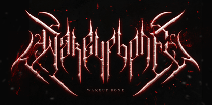Maskneyes Blackmetal Font Poster 5