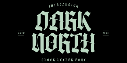Dark North Font Poster 1