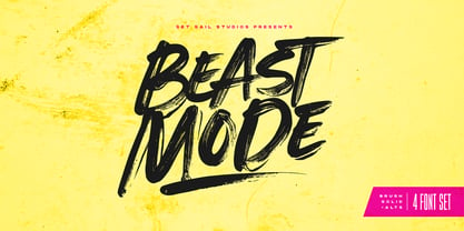 Beast Mode Font Poster 1