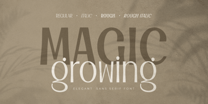 Magic Growing Font Poster 1