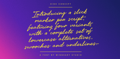 High Concept Font Poster 2