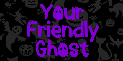Spooky Friend Font Poster 4