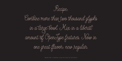 Bundt Cake Font Poster 2