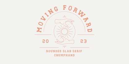 Moving Forward Font Poster 1