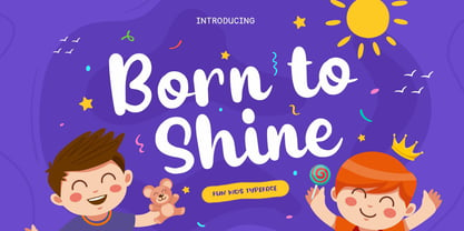 Born to Shine Font Poster 1