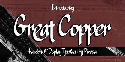 Great Copper Font Poster 1