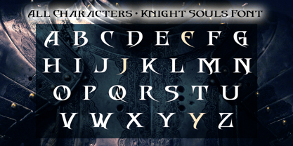 Knight Souls Font Poster 9